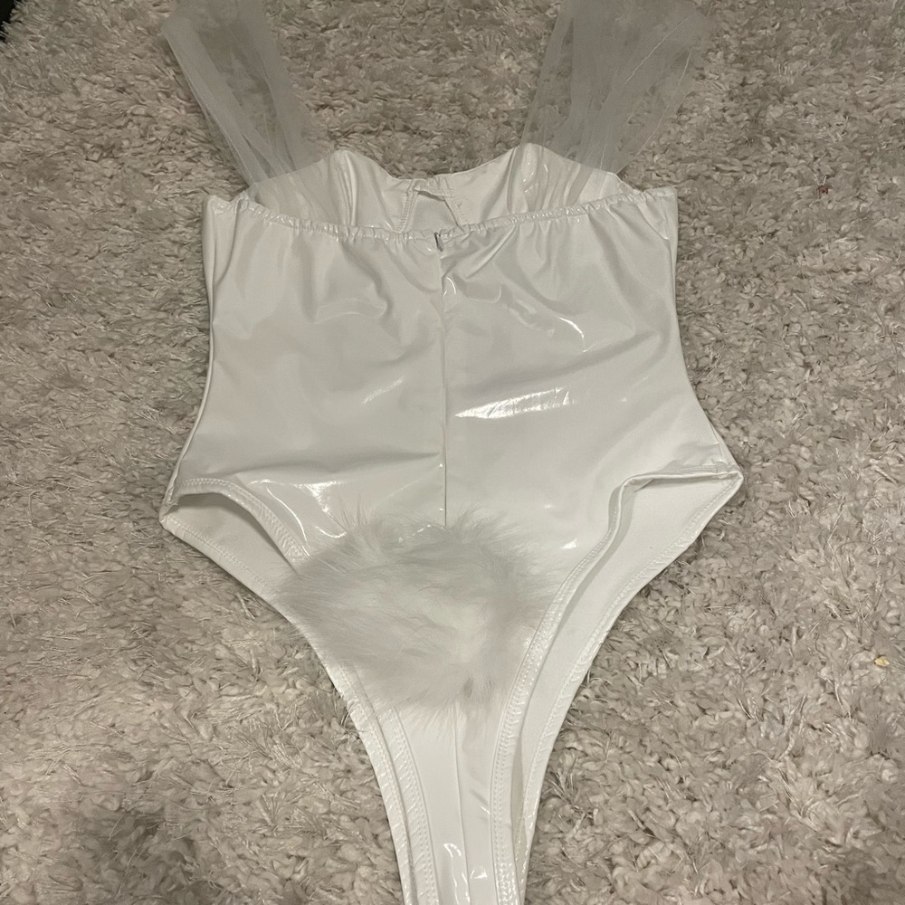 WHITE WEDDING PLAYBOY BUNNY COSTUME